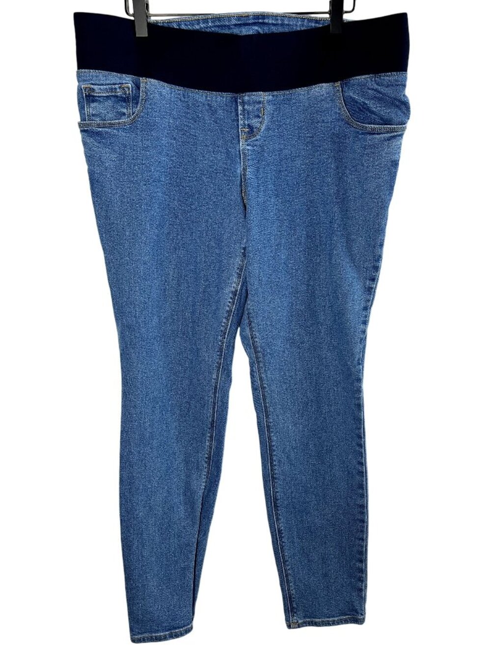 Old Navy Womens 14 Maternity Rockstar Skinny Jeans Low Panel Stretch Denim